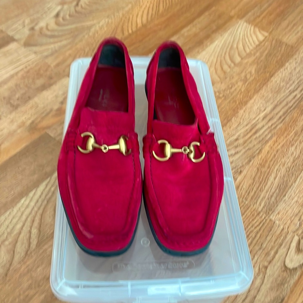 Gucci Red Jordan Loafers 👞